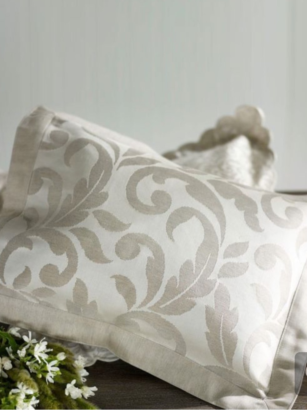 S.D.H. The Purists Grande Jasmine boudoir pillow sham NEW